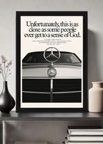 Quadro Mercedes Sentido de Deus com Vidro e Moldura Preta Tamanho:21cm x 30cm (A4) Quadro Mercedes Sentido de Deus com Vidro e Moldura Preta Tamanho:21cm x 30cm (A4)