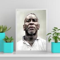 Quadro Mestre Irineu- Santo Daime 33X24Cm - Com Vidro Preta Quadro Mestre Irineu- Santo Daime 33X24Cm - Com Vidro Preta