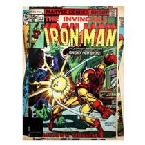 Quadro Metal 26X19Cm Iron Man Comics Quadro Metal 26X19Cm Iron Man Comics