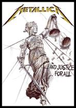 Quadro Metallica And Justice For All Moldura 42x29cm Quadro Metallica And Justice For All Moldura 42x29cm