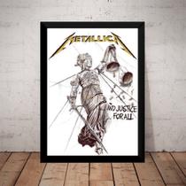 Quadro Metallica And Justice For All Poster Moldura 44x32cm Quadro Metallica And Justice For All Poster Moldura 44x32cm