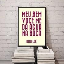 Quadro Meu Bem Você Me Dá Água Na Boca 45x34cm - com vidro Quadro Meu Bem Você Me Dá Água Na Boca 45x34cm - com vidro