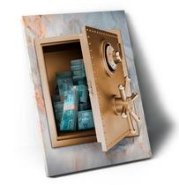 Quadro Meu Cofre de Dinheiro - Acabamento Moldura Interna