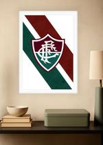 Quadro Meu Fluminense com Vidro e Moldura Branca Tam:A4 Quadro Meu Fluminense com Vidro e Moldura Branca Tam:A4