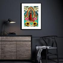 Quadro Mexicano Nossa Senhora De Guadalupe - 60X48Cm