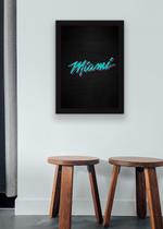 Quadro Miami Heat - Com vidro Tamanho:21cm x 30cm (A4) Quadro Miami Heat - Com vidro Tamanho:21cm x 30cm (A4)