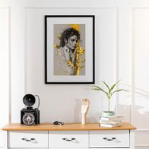 Quadro Michael Jackson Arte - 60x48cm Quadro Michael Jackson Arte - 60x48cm