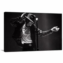 Quadro Michael Jackson dançando decorativo com Tela em Tecido Quadro Michael Jackson dançando decorativo com Tela em Tecido