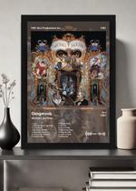 Quadro Michael Jackson Dangerous (Colored) Com Vidro Tamanho:21cm x 30cm (A4)