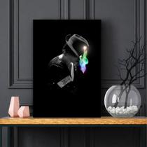 Quadro Michael Jackson decorativo com Tela de Tecido Quadro Michael Jackson decorativo com Tela de Tecido