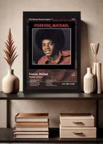 Quadro Michael Jackson Forever, Michael (Colored) Com Vidro Tamanho:21cm x 30cm (A4)