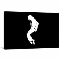 Quadro Michael Jackson Preto e Branco decorativo Tela em Tecido Quadro Michael Jackson Preto e Branco decorativo Tela em Tecido