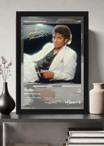 Quadro Michael Jackson Thriller (Colored) Com Vidro Tamanho:21cm x 30cm (A4)