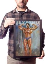 Quadro Mike Mentzer Fisiculturista Arte Musculação