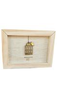 Quadro Mini De Mesa Madeira Natural Decorativa - Voce Atrai