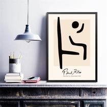 Quadro Minimalista Arte Paul Klee 33x24cm - com vidro