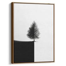 Quadro Minimalista - Dualidade da Natureza em Contraste