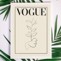 Quadro Minimalista Fashion Marca Famosa 24x18cm - Com Vidro