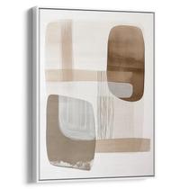 Quadro Minimalista - Harmonia de Formas e Tons Neutros