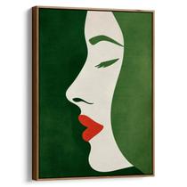 Quadro Minimalista - Silhueta em Contraste Simbólico