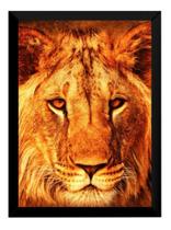 Quadro Mistico Arquetipo De Poder Leão Força 42x29cm