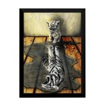 Quadro Mistico Inspiração O Tigre Em Você 42x29cm Quadro Mistico Inspiração O Tigre Em Você 42x29cm