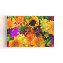 Quadro Mix Colorido De Flores Decorativo Canvas 60X40Cm Quadro Mix Colorido De Flores Decorativo Canvas 60X40Cm