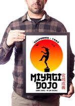 Quadro Miyagi-do Karatê Kid Arte Poster Moldurado