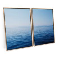 Quadro Moderno Paisagem Vista Da Praia Ao Mar Grande 120x80 Decorativo - Bimper Quadro Moderno Paisagem Vista Da Praia Ao Mar Grande 120x80 Decorativo - Bimper