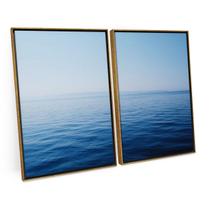 Quadro Moderno Paisagem Vista Da Praia Ao Mar Grande 120x80 Decorativo - Bimper Quadro Moderno Paisagem Vista Da Praia Ao Mar Grande 120x80 Decorativo - Bimper