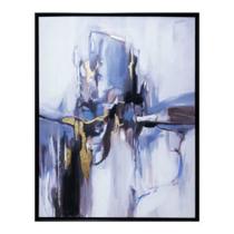 Quadro Moderno Pinceladas Tinta Acrilica Abstrato