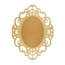 Quadro Moldura Arabesco para Espelho G 50x37 Madeira Mdf Quadro Moldura Arabesco para Espelho G 50x37 Madeira Mdf