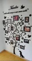 Quadro moldura arvore genealogica p preta familia casa ,parede ,decor