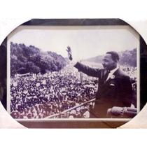 Quadro Moldura Borda Preta Martin Luther King/Personalidade/Ícone/Foto Preta e Branca