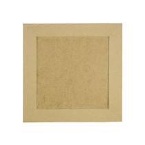 Quadro Moldura C/ Borda Artesanato 25x25 Kit 10un Mdf Madeira