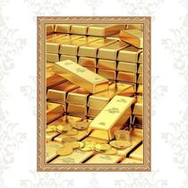 Quadro Moldura Dourada Arquétipo Riqueza - Ouro 45x34cm Quadro Moldura Dourada Arquétipo Riqueza - Ouro 45x34cm