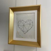 quadro moldura dourada e branca vidro liso quadro moldura dourada e branca vidro liso
