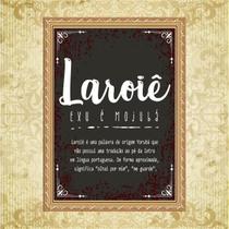 Quadro Moldura Dourada Exu Laroiê 24X18Cm Quadro Moldura Dourada Exu Laroiê 24X18Cm