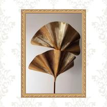 Quadro Moldura Dourada Flores Bronze 45x34cm Quadro Moldura Dourada Flores Bronze 45x34cm