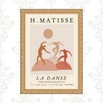 Quadro Moldura Dourada Matisse - La Danse 45X34Cm