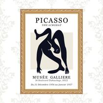 Quadro Moldura Dourada Picasso - The Acrobat 45x34cm Quadro Moldura Dourada Picasso - The Acrobat 45x34cm