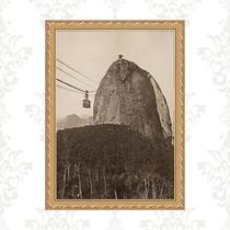 Quadro Moldura Dourada Rio De Janeiro 33x24cm Quadro Moldura Dourada Rio De Janeiro 33x24cm
