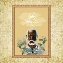 Quadro Moldura Dourada Salve Os Pretos Velhos 24X18Cm