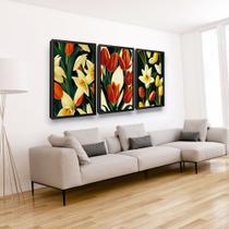 Quadro Moldura Flor Tropical Quarto Copa Cozinha Sala Quadro Moldura Flor Tropical Quarto Copa Cozinha Sala