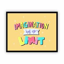 Quadro Moldura Horizontal Imagination Has No Limit 30X40Cm