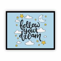 Quadro Moldura Horizontal Imagination Has No Limit 30X40Cm