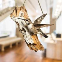 Quadro Moldura Placa Decorativa Pássaros 2D Madeira Presente Quadro Moldura Placa Decorativa Pássaros 2D Madeira Presente