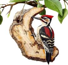 Quadro Moldura Placa Decorativa Pássaros 2D Madeira Presente Quadro Moldura Placa Decorativa Pássaros 2D Madeira Presente