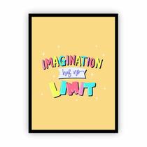 Quadro Moldura Vertical Imagination Has No Limit 30X40Cm