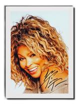Quadro Moldurado Homenagem Tina Turner Diva Moldura Branca
